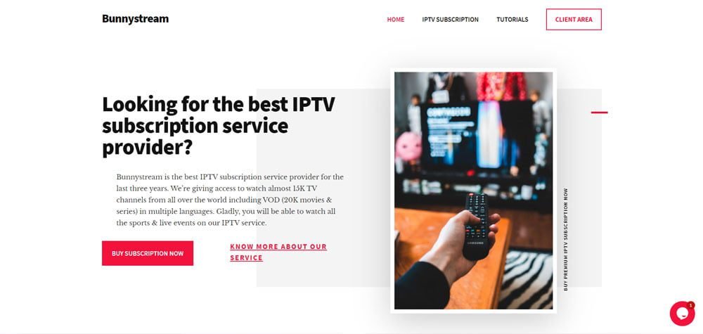 cheapest IPTV service providers Bunnystream-review