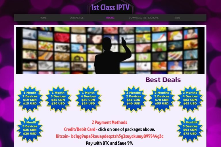 1st Class IPTV Not Working